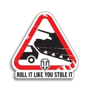 Samolepka World of Tanks Roll It Sticker - World of Tanks