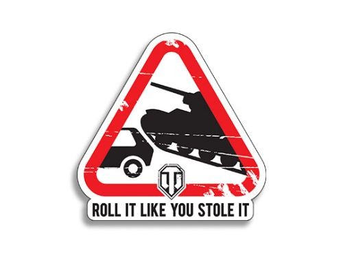 Samolepka World of Tanks Roll It Sticker - World of Tanks