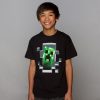 Tričko Minecraft Creeper Inside dětské, černé - černá | dětský | Minecraft | S (5÷6)