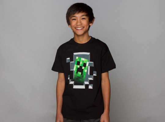 Tričko Minecraft Creeper Inside dětské, černé - černá | dětský | Minecraft | S (5÷6)