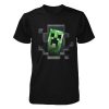 Tričko Minecraft Creeper Inside dětské, černé - černá | dětský | Minecraft | S (5÷6)