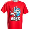 Tričko Minecraft Like a Boss EU, červené - červená | EU 12-13 | Minecraft