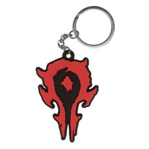 1477-1.jpg Klíčenka silikonová Warcraft Movie Horde Logo - Warcraft