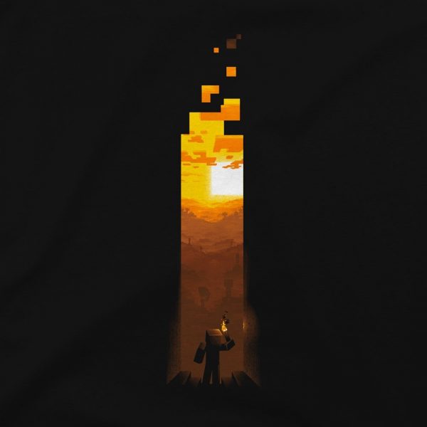 Tričko Minecraft Torch dětské - černá | M (7÷8) | Minecraft