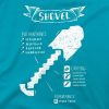 Tričko Minecraft Shovel Diagram dětské - L (10÷12) | Minecraft | tyrkysová