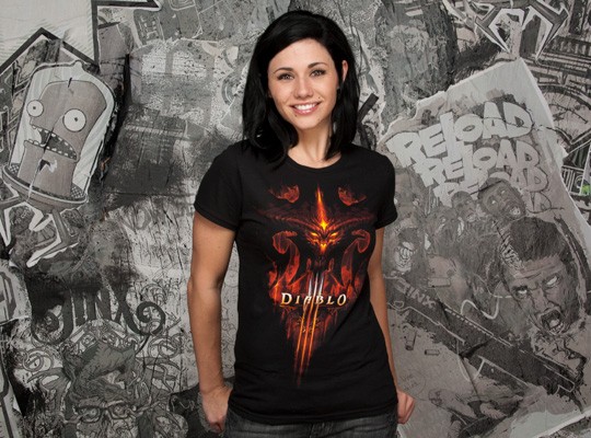 Diablo III Burning - černá | M | Premium