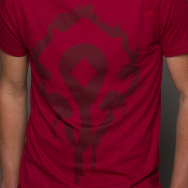 J!NX World of Warcraft Horde Crest Stencil - Basic | červená | L