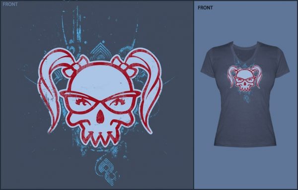 Lady J!NX Women's V-Neck - L | šedá