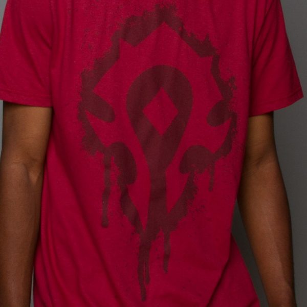 J!NX World of Warcraft Horde Crest Stencil - Basic | červená | L