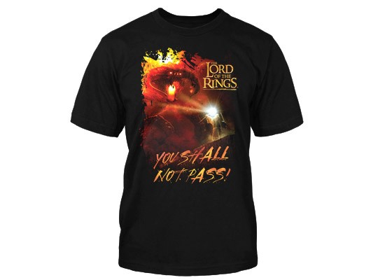 J!NX Lord of the Rings Shall Not Pass - Basic | černá | L
