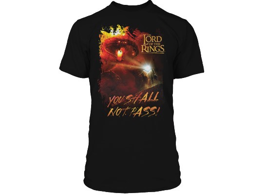 J!NX Lord of the Rings Shall Not Pass - Basic | černá | L