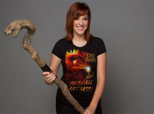J!NX Lord of the Rings Shall Not Pass - Basic | černá | L