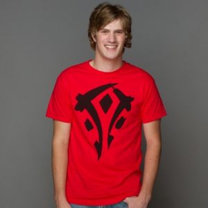 515.jpg World of Warcraft Mists of Pandaria Horde Faction Logo - Basic | červená | XL