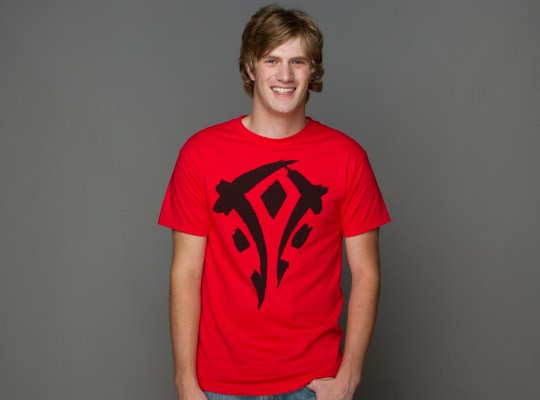 World of Warcraft Mists of Pandaria Horde Faction Logo - Basic | červená | XL