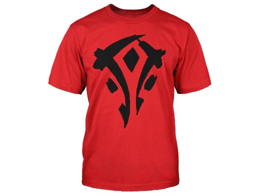 World of Warcraft Mists of Pandaria Horde Faction Logo - Basic | červená | XL