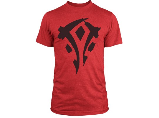 World of Warcraft Mists of Pandaria Horde Faction Logo - Basic | červená | XL