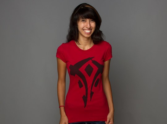 World of Warcraft Mists of Pandaria Horde Faction Logo - Basic | červená | XL