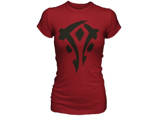 World of Warcraft Mists of Pandaria Horde Faction Logo - Basic | červená | XL