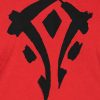 World of Warcraft Mists of Pandaria Horde Faction Logo - Basic | červená | XL