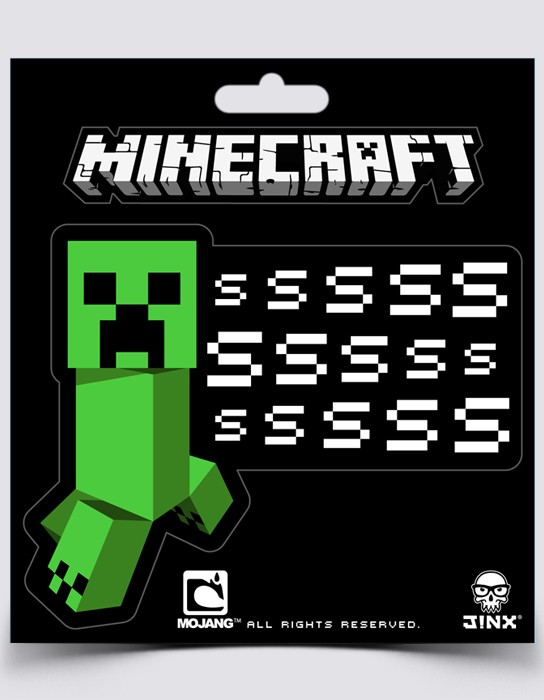 Samolepka Minecraft Creeper SSSsss - Minecraft
