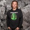 Mikina Minecraft Retro Creeper Premium - černá | M | Minecraft