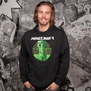 Mikina Minecraft Retro Creeper Premium - černá | L | Minecraft