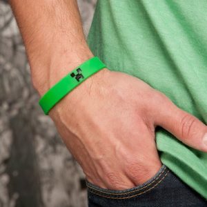 Náramek Minecraft Creeper Bracelet - L | Minecraft | zelená