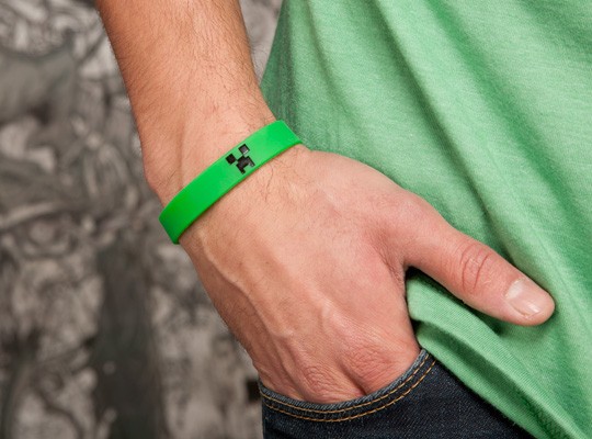 Náramek Minecraft Creeper Bracelet - L | Minecraft | zelená