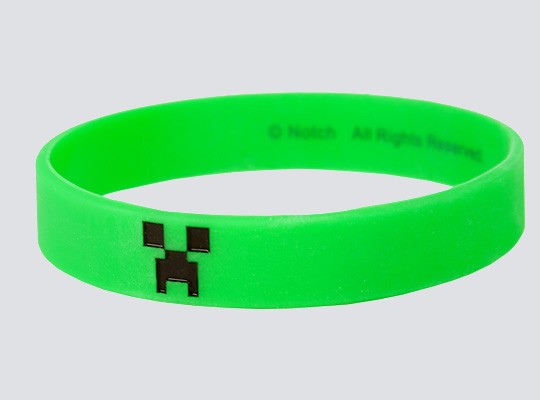 Náramek Minecraft Creeper Bracelet - L | Minecraft | zelená