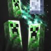 Tričko Minecraft Three Creeper Moon dětské - černá | Minecraft | XL (12÷14)