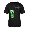 Tričko Minecraft Creepers Gonna Creep dětské - černá | Minecraft | S (5÷6)
