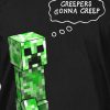 Tričko Minecraft Creepers Gonna Creep dětské - černá | Minecraft | S (5÷6)