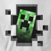 Tričko Minecraft Creeper Inside dětské, stříbrné - Minecraft | S (5÷6) | stříbrná