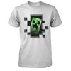 Tričko Minecraft Creeper Inside dětské, stříbrné - Minecraft | S (5÷6) | stříbrná