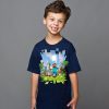 Tričko Minecraft Adventure dětské - Minecraft | námořní modř | XL (12÷14)