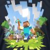 Tričko Minecraft Adventure dětské - Minecraft | námořní modř | XL (12÷14)