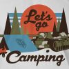 Tričko World of Tanks Lets Go Camping - 3XL | Basic | bílá | World of Tanks